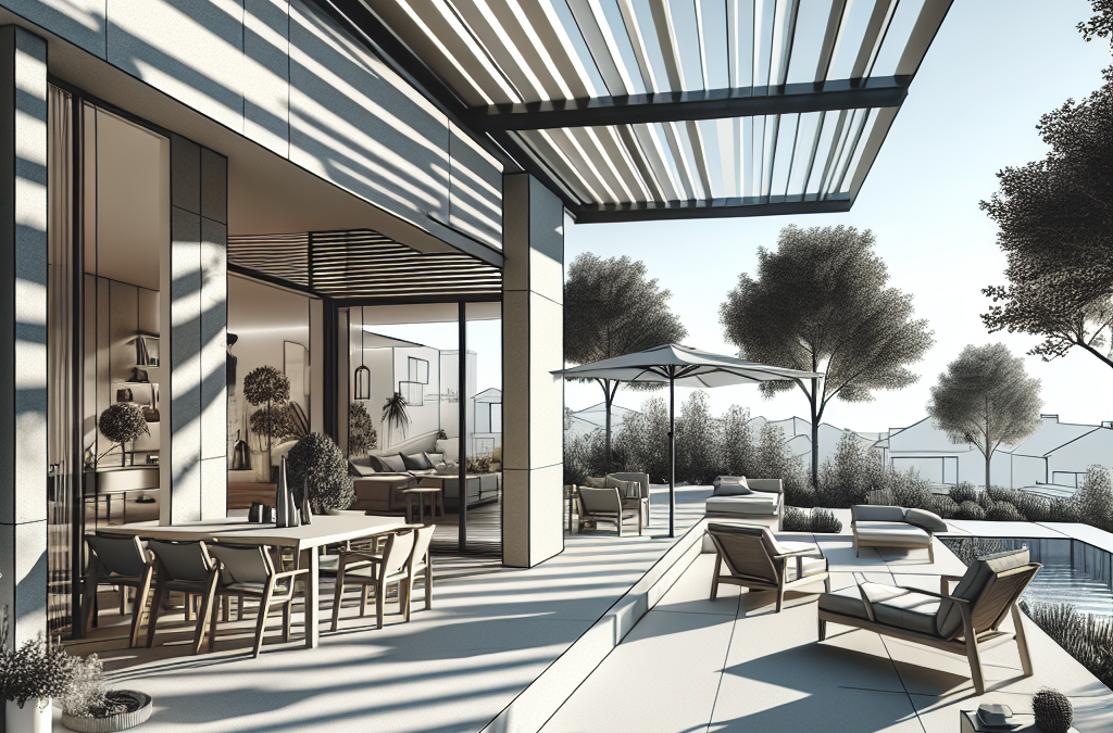 Toldos en Sax instalados en terraza residencial