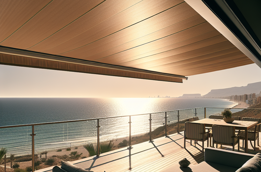Toldos en Alicante protegiendo del calor en una terraza